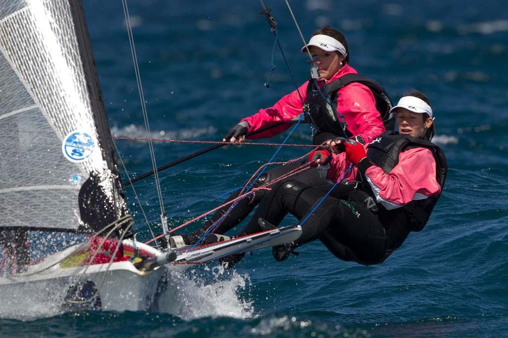 49er - FX ISAF Sailing World Cup Hyeres 2013 Day 3 © Thom Touw http://www.thomtouw.com